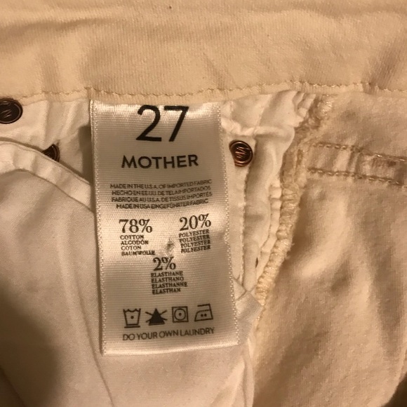 Mother The Looker bump in the night sz 27 cream color - Picture 8 of 15